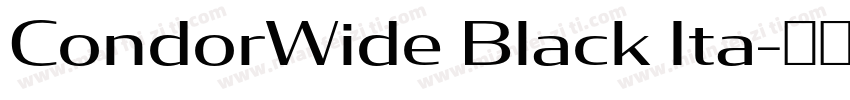 CondorWide Black Ita字体转换